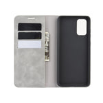 Per Galaxy S11 Custodia in pelle con ventosa magnetica per affari retro-pelle con supporto, slot per carte e portafoglio, For Samsung Galaxy S20+