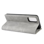 Per Galaxy S11 Custodia in pelle con ventosa magnetica per affari retro-pelle con supporto, slot per carte e portafoglio, For Samsung Galaxy S20+