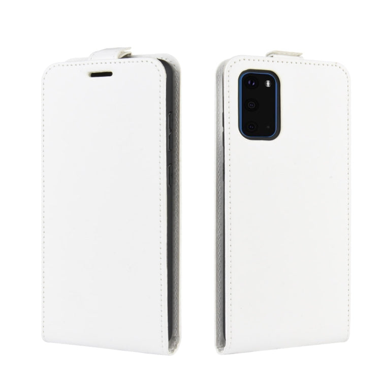 Per Galaxy S11e R64 Texture Custodia protettiva in pelle a vibrazione verticale singola con slot per schede e cornice per foto, For Galaxy S20
