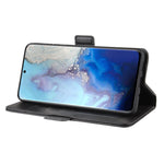 Per Galaxy S11e Custodia in pelle a vibrazione orizzontale con fibbia magnetica a doppio lato con supporto, slot per carte e portafoglio