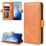 Per Galaxy S11e Custodia in pelle a vibrazione orizzontale con fibbia magnetica a doppio lato con supporto, slot per carte e portafoglio