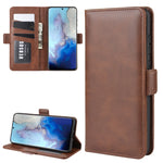 Per Galaxy S11e Custodia in pelle a vibrazione orizzontale con fibbia magnetica a doppio lato con supporto, slot per carte e portafoglio