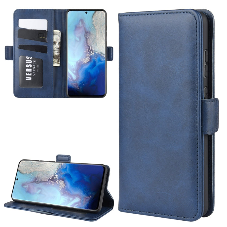 Per Galaxy S11e Custodia in pelle a vibrazione orizzontale con fibbia magnetica a doppio lato con supporto, slot per carte e portafoglio