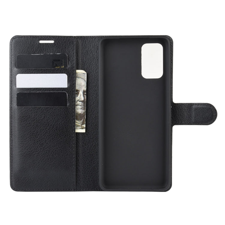 Per Galaxy S11e Litchi Texture Custodia protettiva a vibrazione orizzontale con supporto, slot per schede e portafoglio