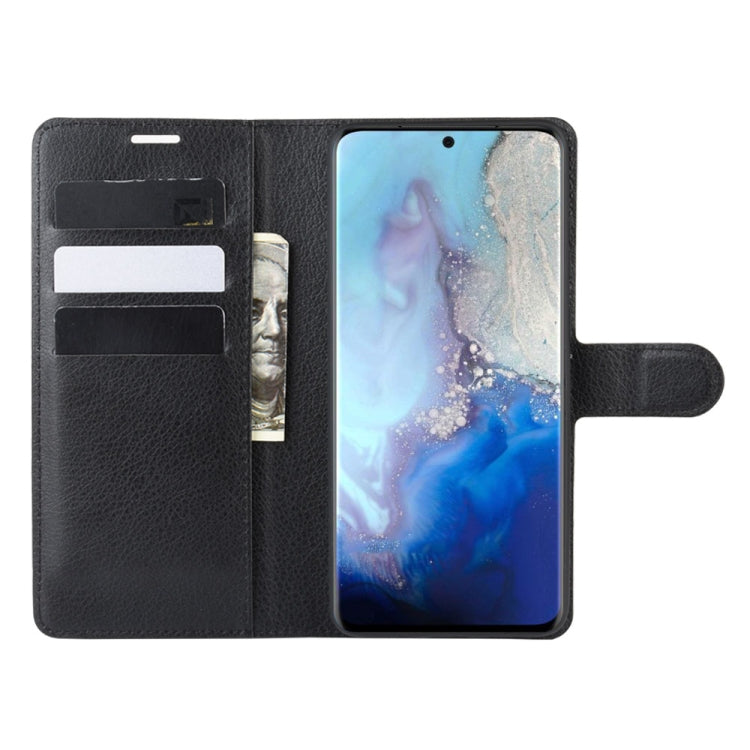 Per Galaxy S11e Litchi Texture Custodia protettiva a vibrazione orizzontale con supporto, slot per schede e portafoglio