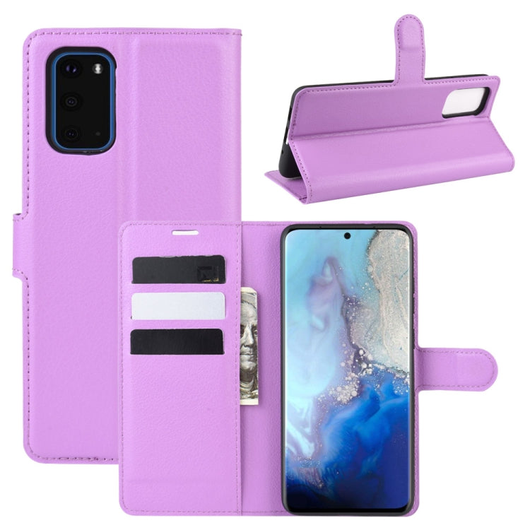 Per Galaxy S11e Litchi Texture Custodia protettiva a vibrazione orizzontale con supporto, slot per schede e portafoglio