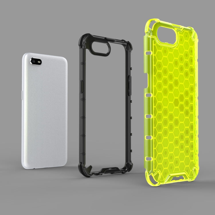 Per Oppo A1k Custodia antiurto a nido d'ape per PC + TPU