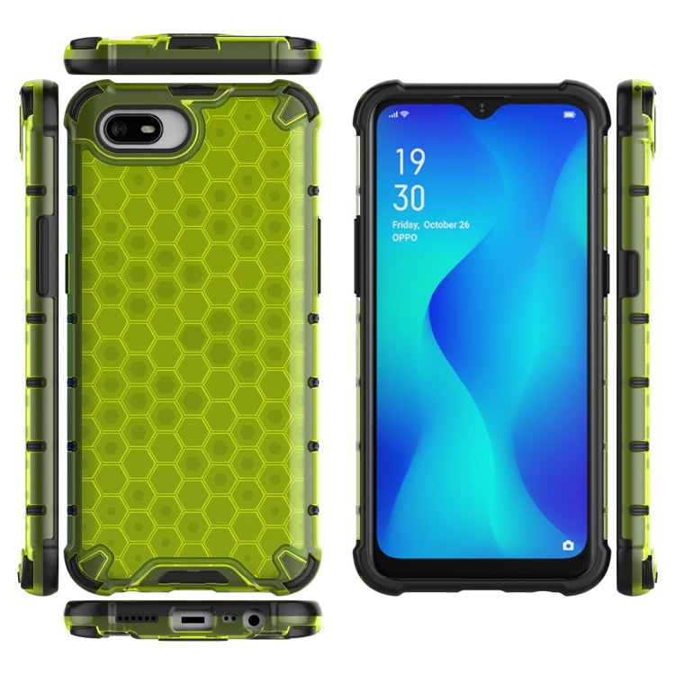 Per Oppo A1k Custodia antiurto a nido d'ape per PC + TPU