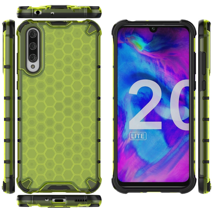 Per Huawei Honor 20 Lite Custodia antiurto per PC + TPU a nido d'ape, For Huawei Honor 20 Lite
