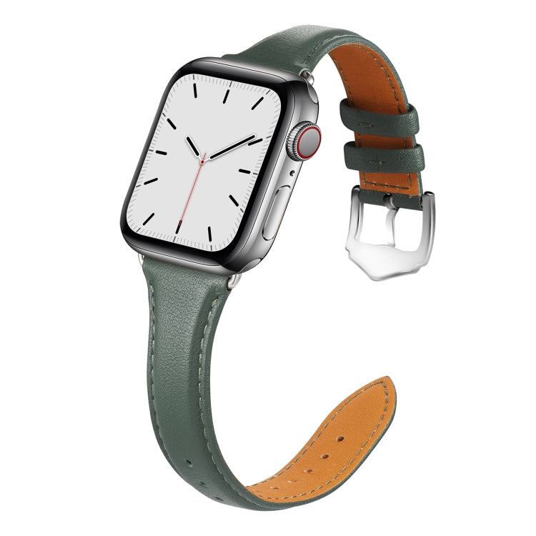 Per Apple Watch 3/2/1 generazione cinturino in pelle sottile universale da 38 mm