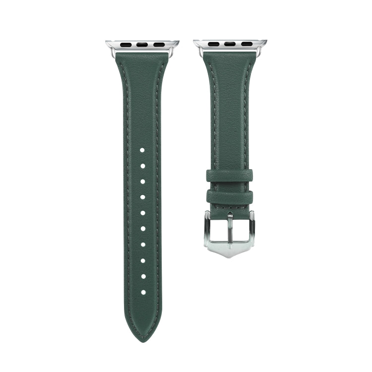 Per Apple Watch 3/2/1 generazione cinturino in pelle sottile universale da 38 mm