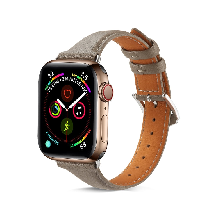 Per Apple Watch 3/2/1 generazione cinturino in pelle sottile universale da 38 mm