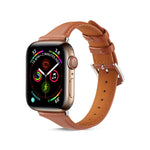 Per Apple Watch 3/2/1 generazione cinturino in pelle sottile universale da 38 mm