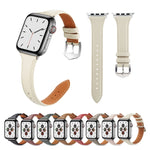 Per Apple Watch 3/2/1 generazione cinturino in pelle sottile universale da 38 mm