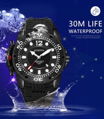 OCHSTIN 6124 Orologio da uomo impermeabile con luce notturna Orologio sportivo al quarzo Orologio in silicone