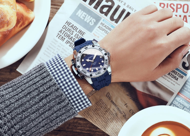 OCHSTIN 6124 Orologio da uomo impermeabile con luce notturna Orologio sportivo al quarzo Orologio in silicone