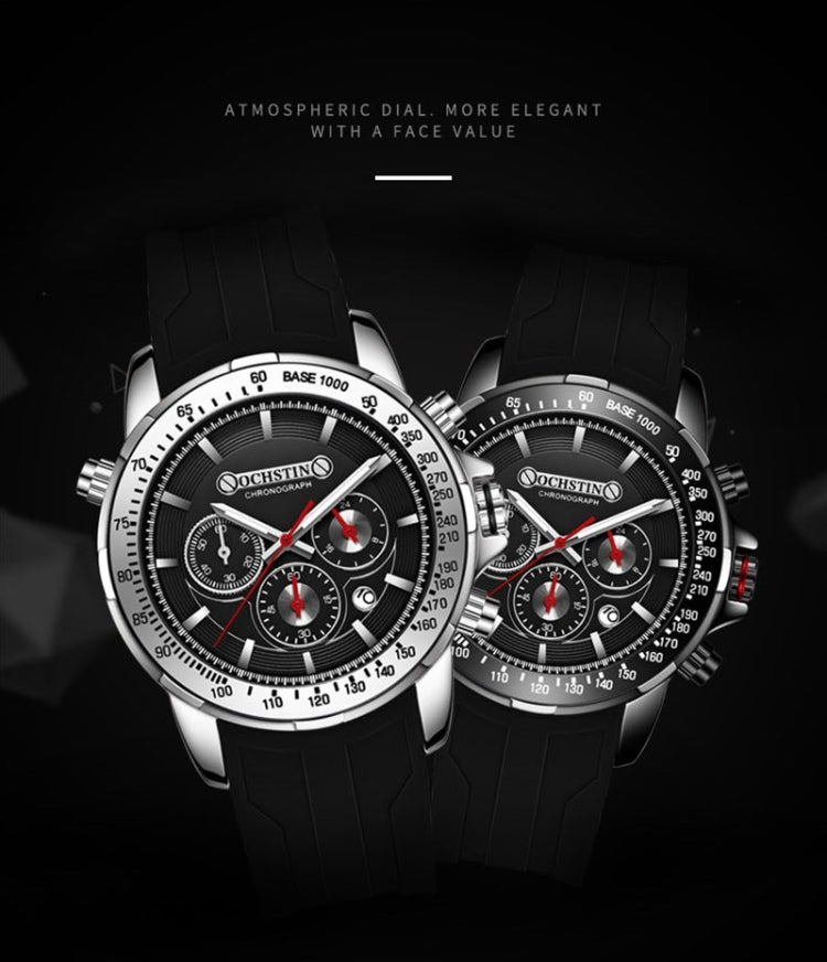 OCHSTIN 6125A Orologio da uomo impermeabile al quarzo con cronografo sportivo da uomo multifunzione