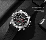 OCHSTIN 6125A Orologio da uomo impermeabile al quarzo con cronografo sportivo da uomo multifunzione