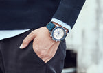 OCHSTIN 6125B orologio orologio al quarzo luce notturna orologio impermeabile cronometraggio orologio da uomo alla moda in pelle multifunzione