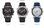 OCHSTIN 6125B orologio orologio al quarzo luce notturna orologio impermeabile cronometraggio orologio da uomo alla moda in pelle multifunzione