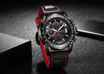 OCHSTIN 6125B orologio orologio al quarzo luce notturna orologio impermeabile cronometraggio orologio da uomo alla moda in pelle multifunzione