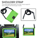 Per Galaxy Tab A8.0 T290 / T295（2019） Design a nido d'ape EVA + PC Guscio protettivo piatto anticaduta a quattro angoli con cinturini, For Galaxy Tab A8.0 (2019) T290/T295