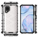 Per Huawei Nova 6 SE Custodia antiurto a nido d'ape per PC + TPU, For Huawei Nova 6 SE