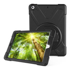 Per Amazon fire 7 (2017) (2019) PC con rotazione a 360 gradi + custodia protettiva in silicone con supporto e cinturino