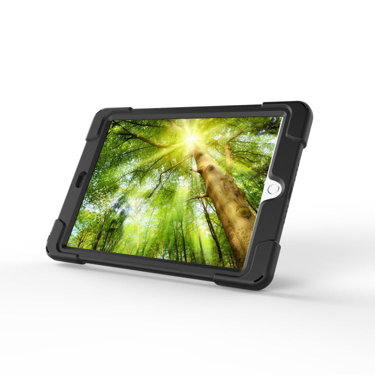 Per Amazon fire 7 (2017) (2019) PC con rotazione a 360 gradi + custodia protettiva in silicone con supporto e cinturino