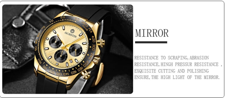 OCHSTIN 6103 Orologio al quarzo multifunzione Cinturino in silicone Orologio sportivo luminoso impermeabile