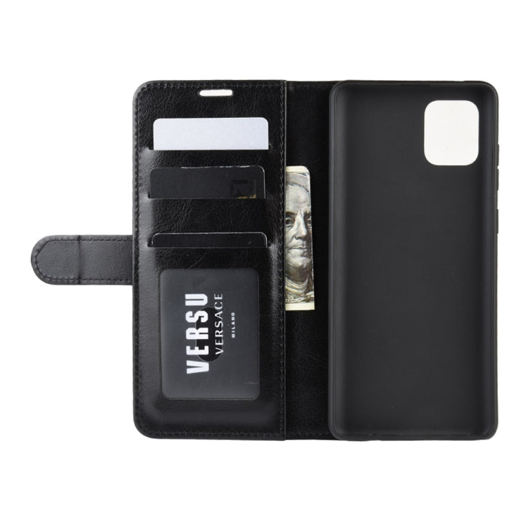 Per Galaxy A81 / M60S / Note 10 Lite R64 Texture Custodia protettiva a vibrazione orizzontale singola con supporto e slot per schede e portafoglio e cornice per foto, For Galaxy A81 / M60S / Note 10 Lite