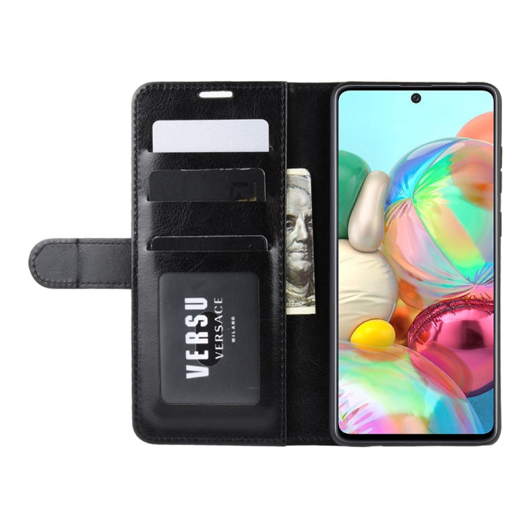 Per Galaxy A81 / M60S / Note 10 Lite R64 Texture Custodia protettiva a vibrazione orizzontale singola con supporto e slot per schede e portafoglio e cornice per foto, For Galaxy A81 / M60S / Note 10 Lite