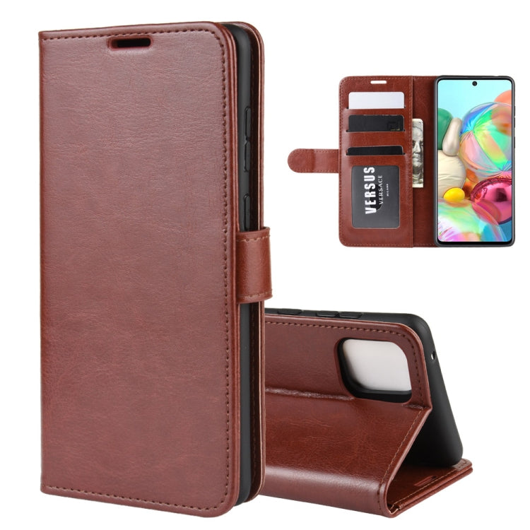 Per Galaxy A81 / M60S / Note 10 Lite R64 Texture Custodia protettiva a vibrazione orizzontale singola con supporto e slot per schede e portafoglio e cornice per foto, For Galaxy A81 / M60S / Note 10 Lite