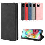 Per Galaxy A81 / M60S / Note 10 Lite Custodia in pelle con ventosa magnetica per affari retro-pelle con supporto e slot per schede e portafoglio, For Galaxy A81