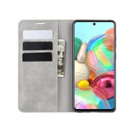 Per Galaxy A81 / M60S / Note 10 Lite Custodia in pelle con ventosa magnetica per affari retro-pelle con supporto e slot per schede e portafoglio, For Galaxy A81