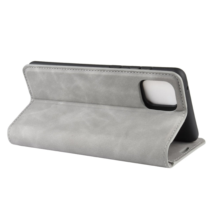 Per Galaxy A81 / M60S / Note 10 Lite Custodia in pelle con ventosa magnetica per affari retro-pelle con supporto e slot per schede e portafoglio, For Galaxy A81