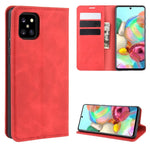 Per Galaxy A81 / M60S / Note 10 Lite Custodia in pelle con ventosa magnetica per affari retro-pelle con supporto e slot per schede e portafoglio, For Galaxy A81