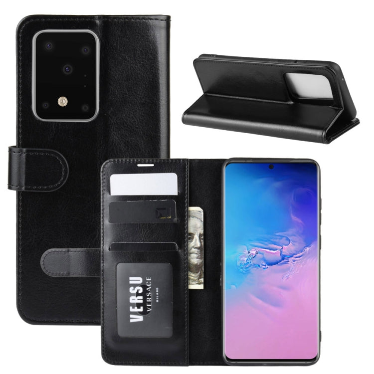 Per Galaxy S11 Plus R64 Texture Custodia protettiva a vibrazione orizzontale singola con supporto e slot per schede e portafoglio e cornice per foto, For Galaxy S20 Ultra