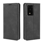 Per Galaxy S11 Plus Custodia in pelle con ventosa magnetica da lavoro retro-pelle con supporto, slot per carte e portafoglio, For Samsung Galaxy S20 Ultra