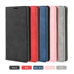 Per Galaxy S11 Plus Custodia in pelle con ventosa magnetica da lavoro retro-pelle con supporto, slot per carte e portafoglio, For Samsung Galaxy S20 Ultra