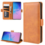 Per Galaxy S11 Plus Custodia in pelle a vibrazione orizzontale con fibbia magnetica a doppio lato con supporto, slot per carte e portafoglio, For Galaxy S20 Ultra