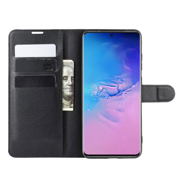 Per Galaxy S11 Plus Litchi Texture Custodia protettiva a vibrazione orizzontale con supporto e slot per carte e portafoglio, For Galaxy S20 Ultra