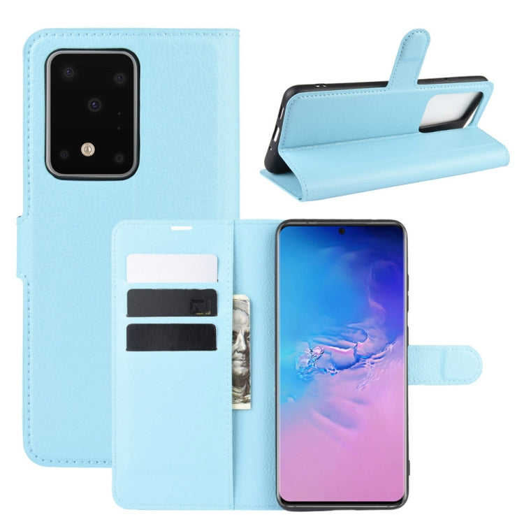 Per Galaxy S11 Plus Litchi Texture Custodia protettiva a vibrazione orizzontale con supporto e slot per carte e portafoglio, For Galaxy S20 Ultra