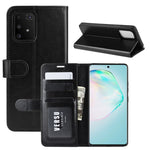 Per Galaxy A91 / M80S / S10 Lite R64 Texture Custodia protettiva a vibrazione singola orizzontale con supporto e slot per schede e portafogli e cornice per foto