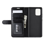 Per Galaxy A91 / M80S / S10 Lite R64 Texture Custodia protettiva a vibrazione singola orizzontale con supporto e slot per schede e portafogli e cornice per foto