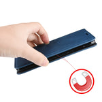Per Galaxy A91 / M80s / S10 Lite Custodia in pelle con ventosa magnetica per affari retro-pelle con supporto e slot per schede e portafoglio, For Galaxy A91