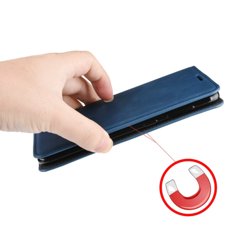 Per Galaxy A91 / M80s / S10 Lite Custodia in pelle con ventosa magnetica per affari retro-pelle con supporto e slot per schede e portafoglio, For Galaxy A91