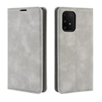 Per Galaxy A91 / M80s / S10 Lite Custodia in pelle con ventosa magnetica per affari retro-pelle con supporto e slot per schede e portafoglio, For Galaxy A91