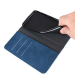 Per Galaxy A91 / M80s / S10 Lite Custodia in pelle con ventosa magnetica per affari retro-pelle con supporto e slot per schede e portafoglio, For Galaxy A91