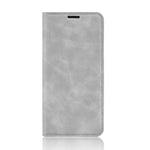 Per Galaxy A91 / M80s / S10 Lite Custodia in pelle con ventosa magnetica per affari retro-pelle con supporto e slot per schede e portafoglio, For Galaxy A91
